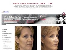 Tablet Screenshot of bestdermatologistnewyork.org